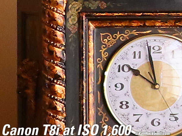 Canon T8i High ISO Performance Sample Image File