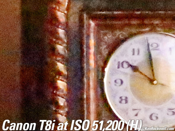Canon T8i High ISO Performance Sample Image File