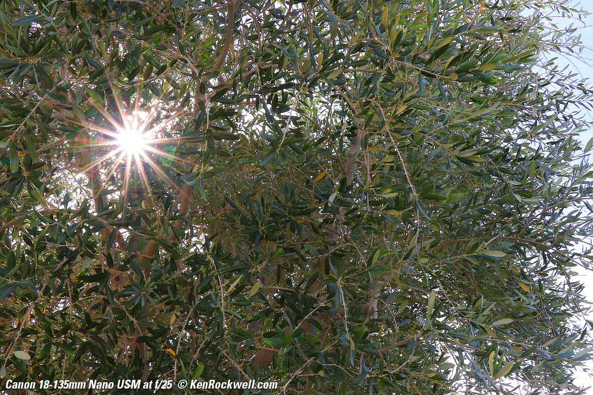 Canon 18-135mm USM Sunstars