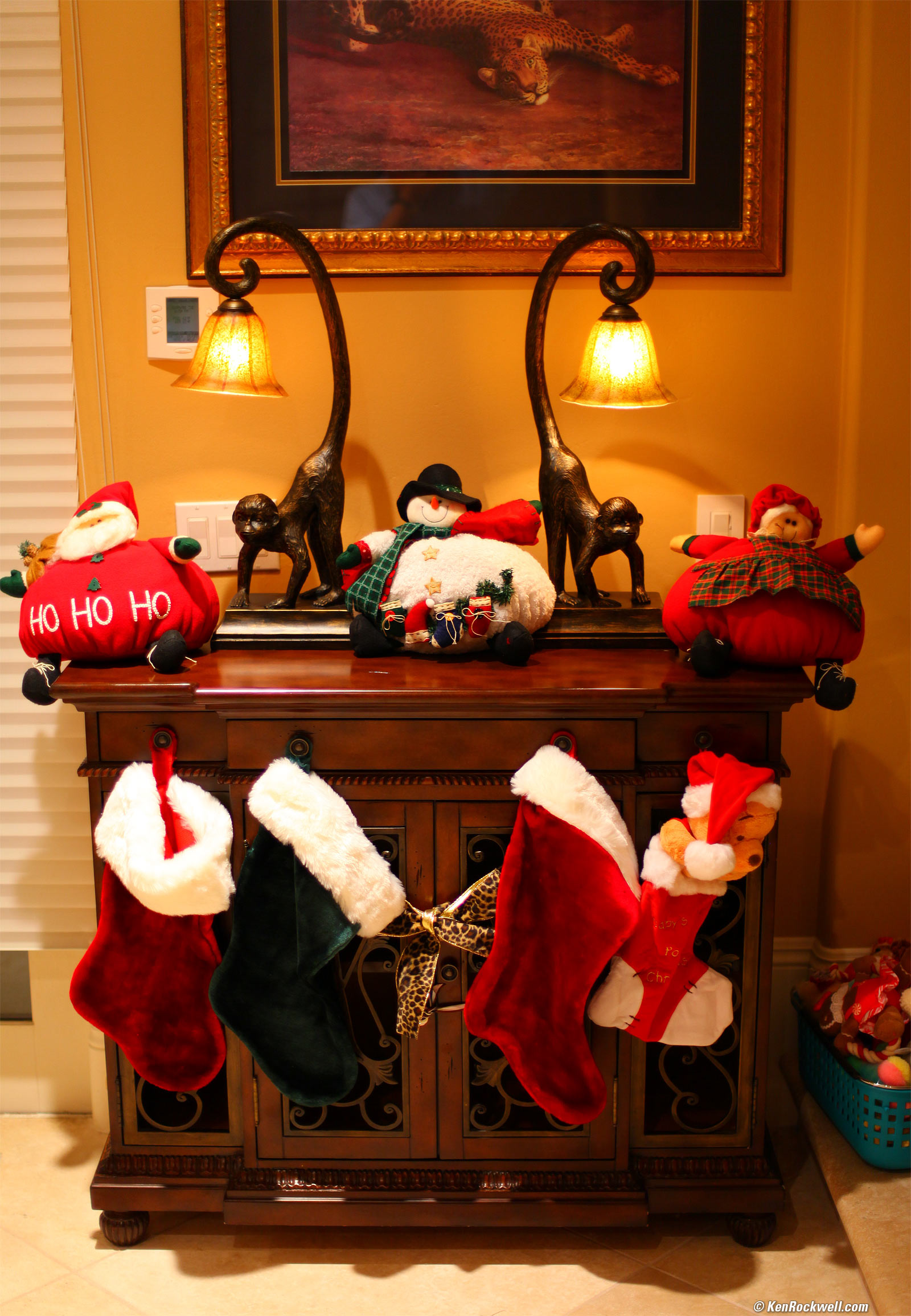 Palms under moonlight