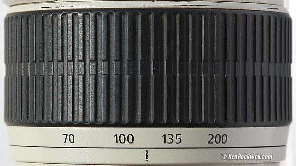 Canon 70-200mm f/2.8 IS zoom ring