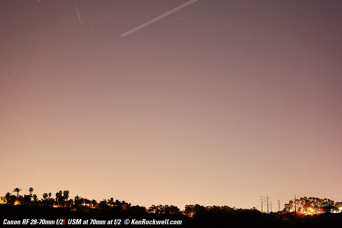 Canon RF 28-70mm f/2 Coma performance