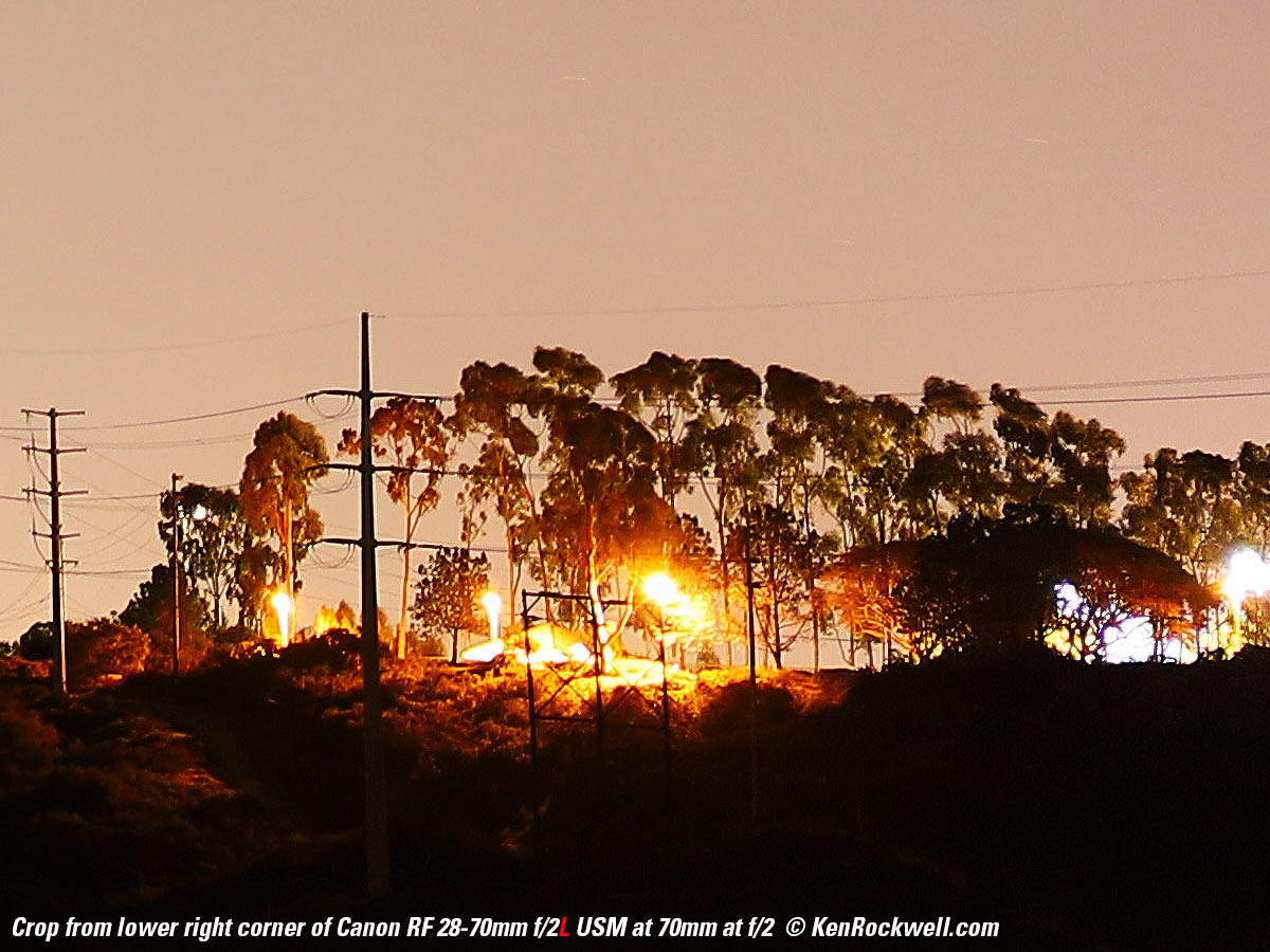 Canon RF 28-70mm f/2L Coma performance