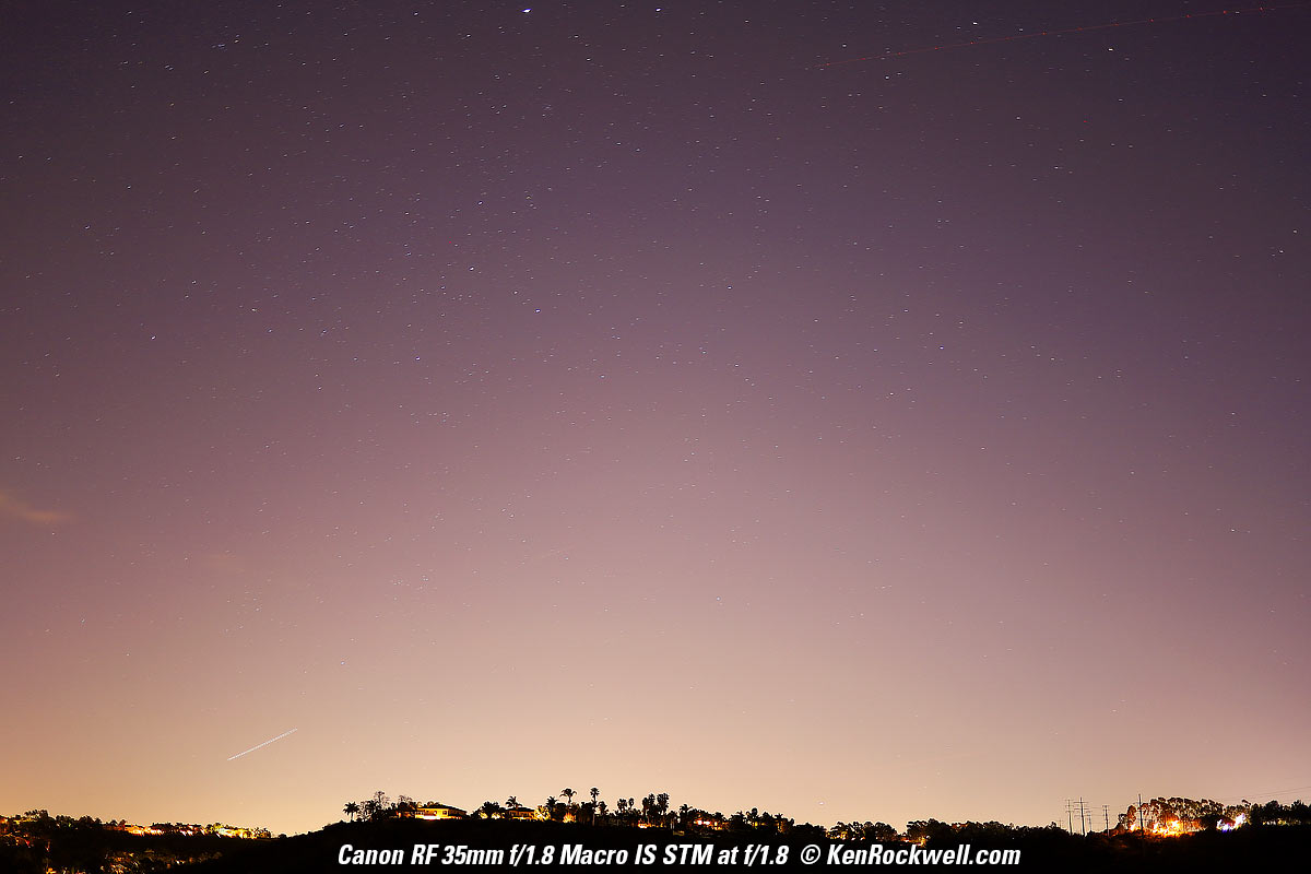 Canon RF 35mm f/1.8 Coma performance