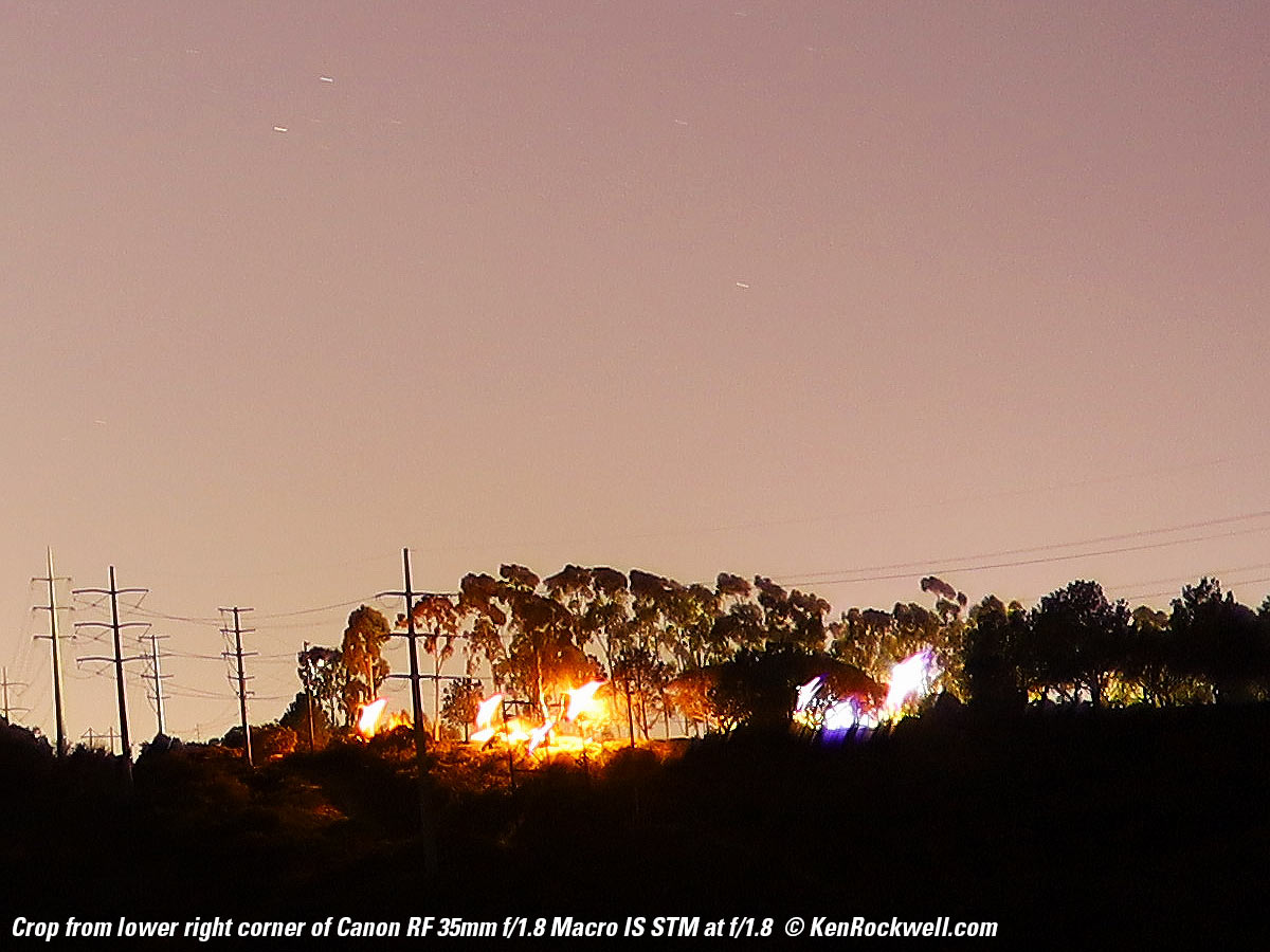 Canon RF 35mm f/1.8 Coma performance