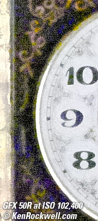 Fujifilm GFX 50R High ISO Performance