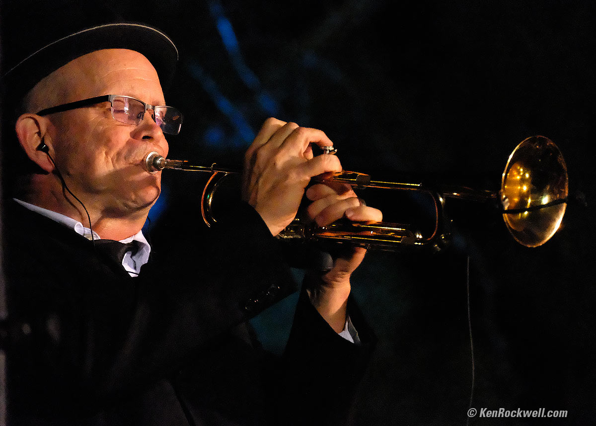 Trumpeter, Mark Wood Band, Friday night concert at the park