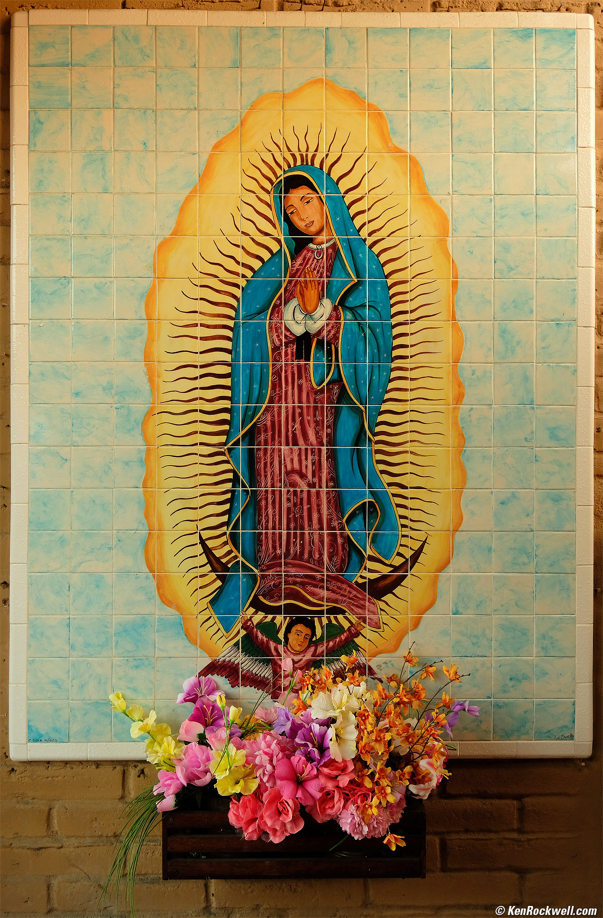 La Virgen de Guadalupe in Tile