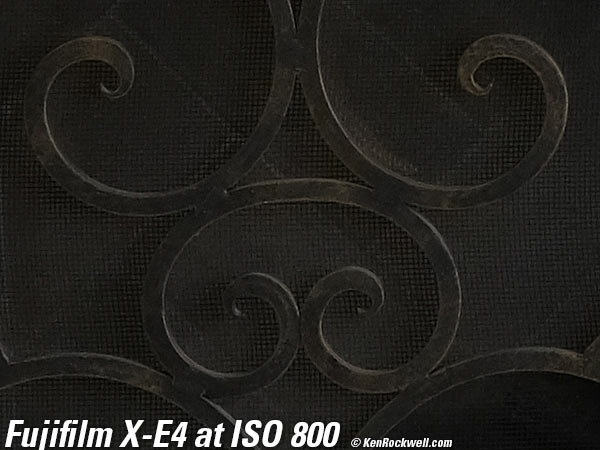 Fuji X-E4 High ISO Performance
