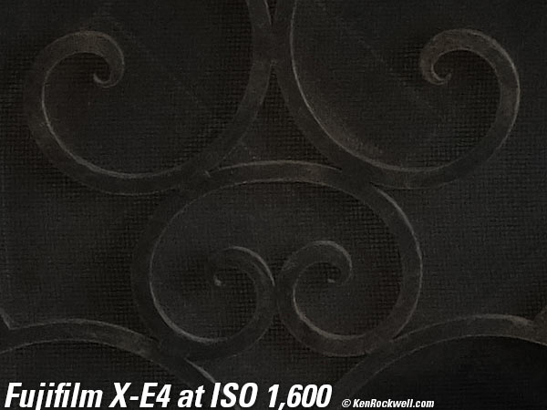Fuji X-E4 High ISO Performance