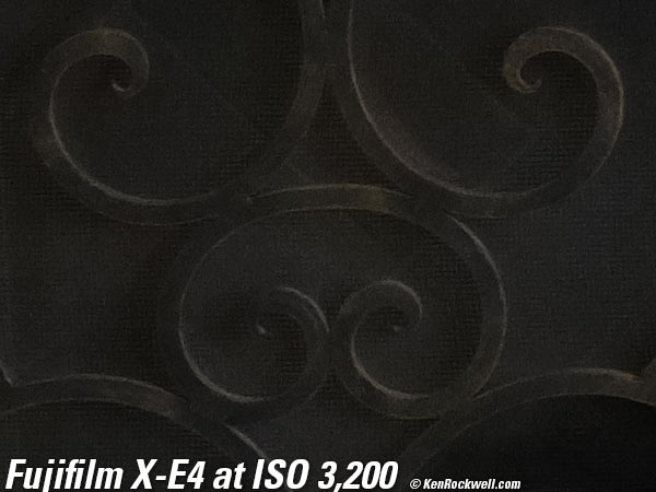 Fuji X-E4 High ISO Performance