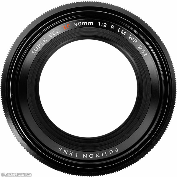 Fuji 90mm f/2 R LM WR internal diagram