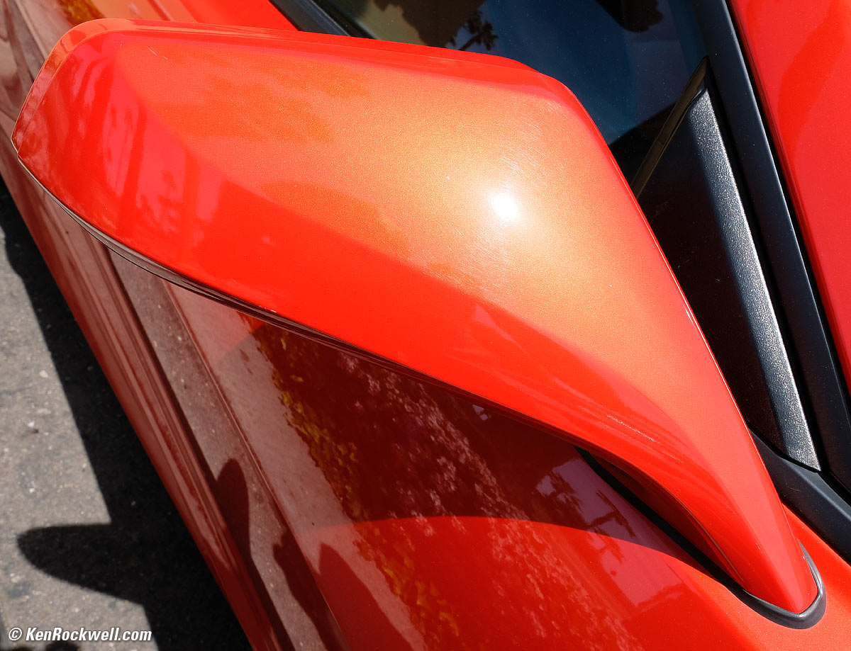 Orange Camaro SS Side Mirror