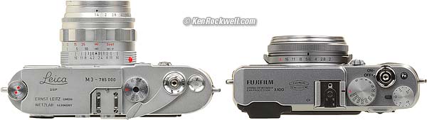 Leica M3 and Fuji X100