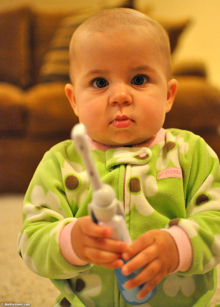 Katie and the toothbrush