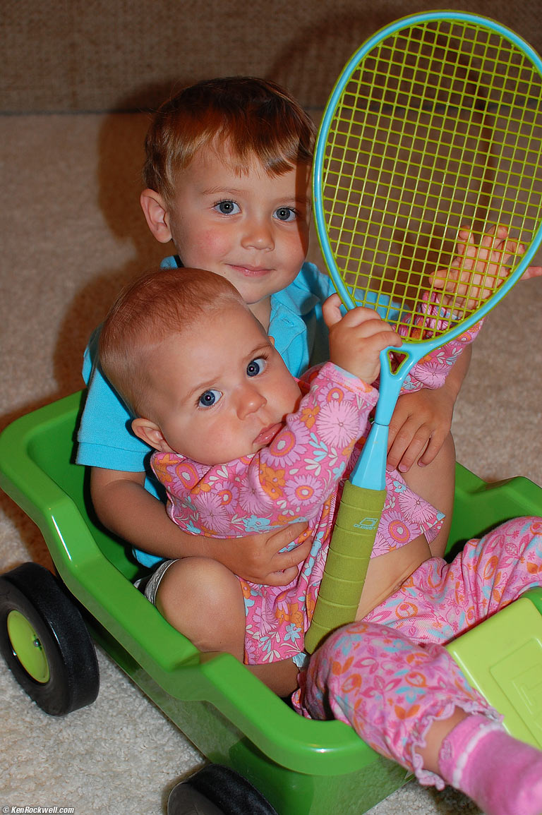 KATIE AND THE TENNIS RACQUET