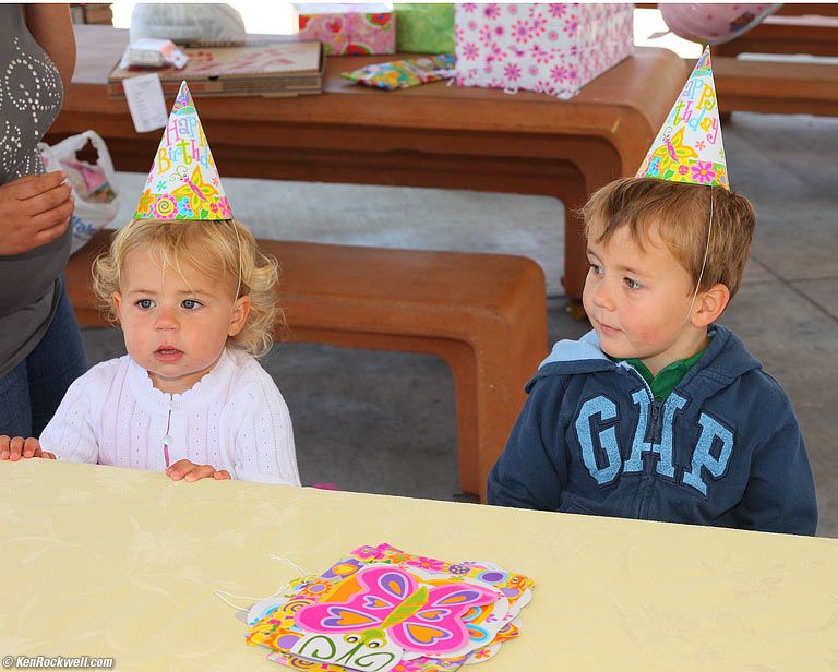 Ryan and Katie in Party hats