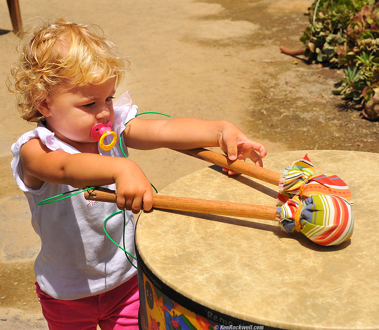 Katie and Ryan playing with boats at Quail Gardens.