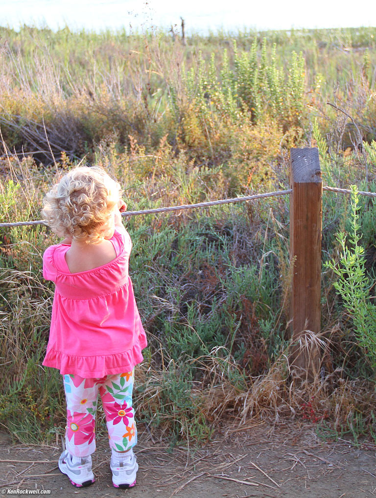 Katie along the lagoon. 
