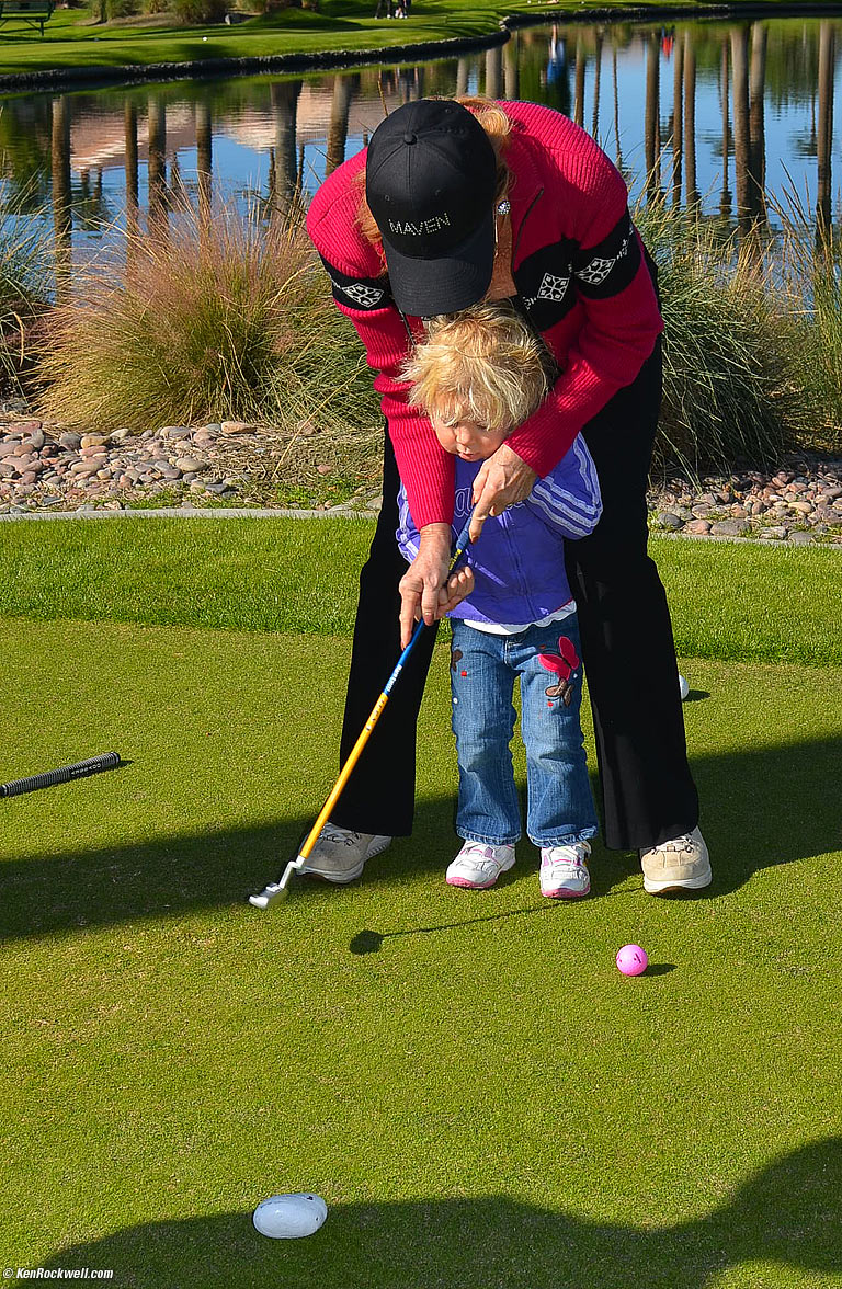 Katie Golfing in Palm Desert