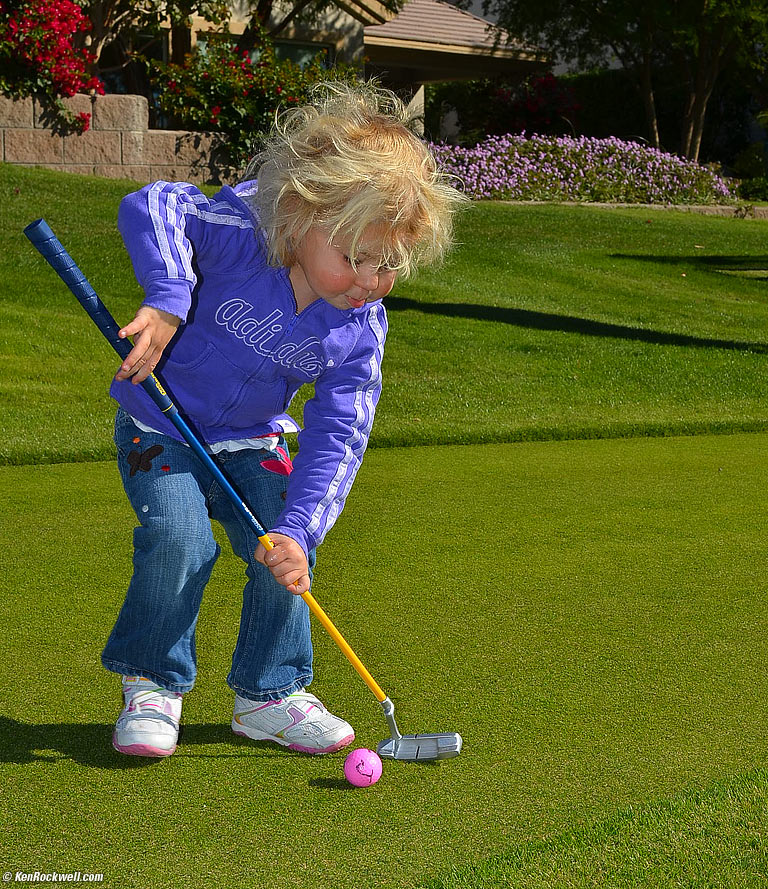 Katie Golfing in Palm Desert