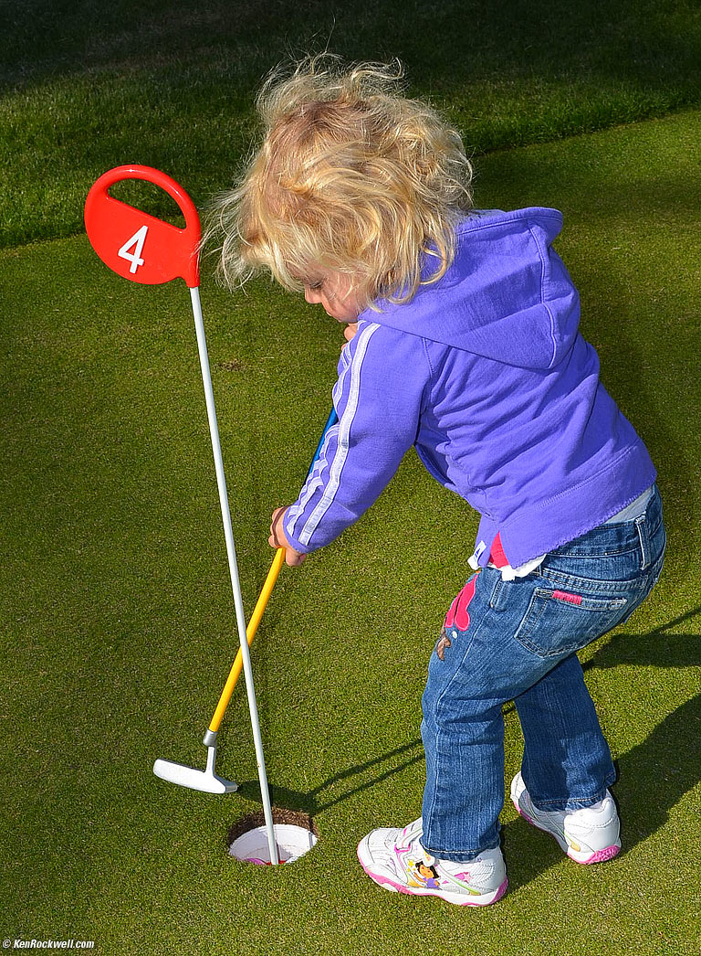 Katie Golfing in Palm Desert