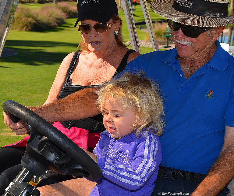 Katie Golfing in Palm Desert