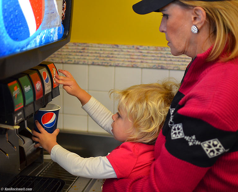 Katie at Burger Time