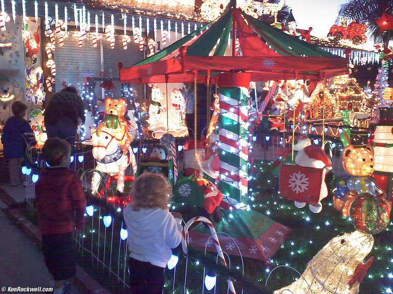 Katie and Ryan at the Christmas House! 
