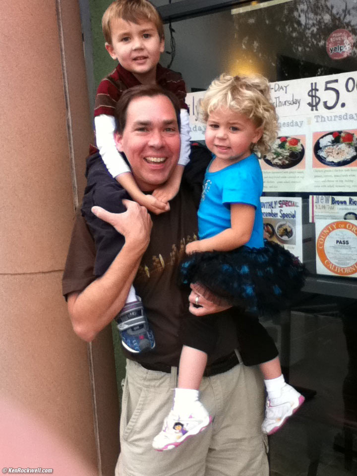 Katie and Ryan pile-on outside Sango Sushi