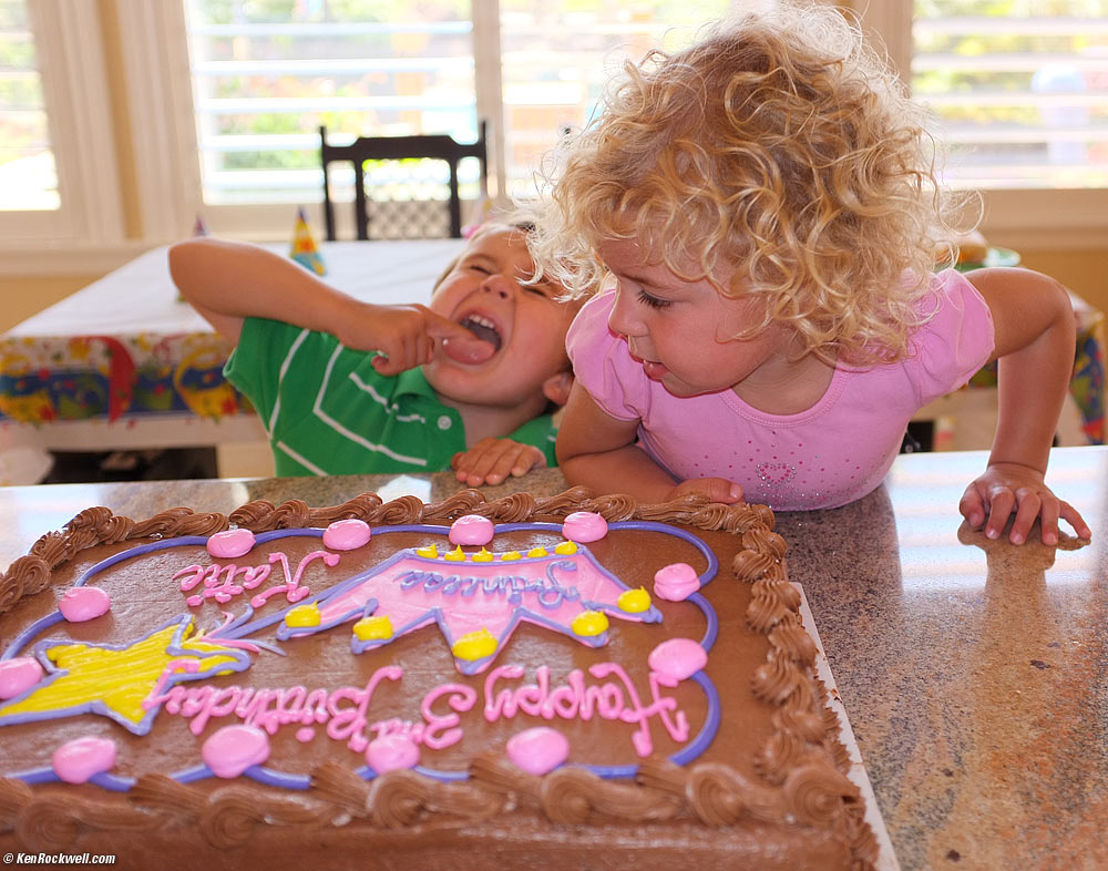 Ryan sneaking some cake