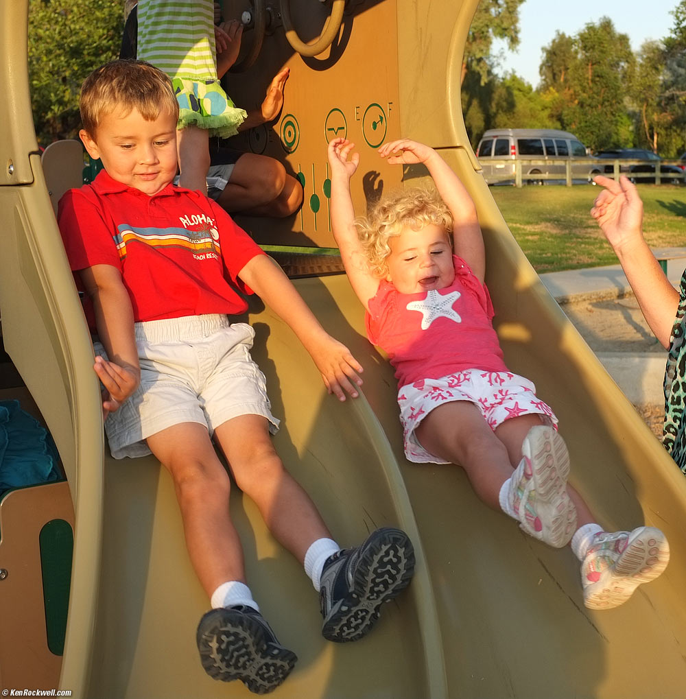 Ryan and Katie on the Slide! 