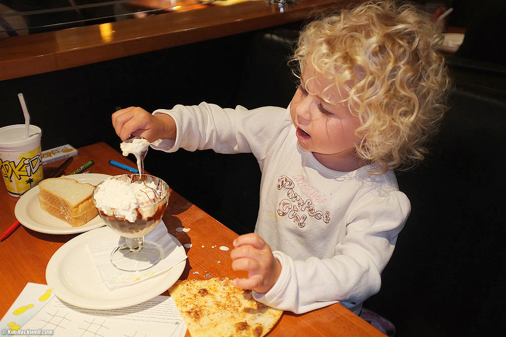 Katie and her ice cream