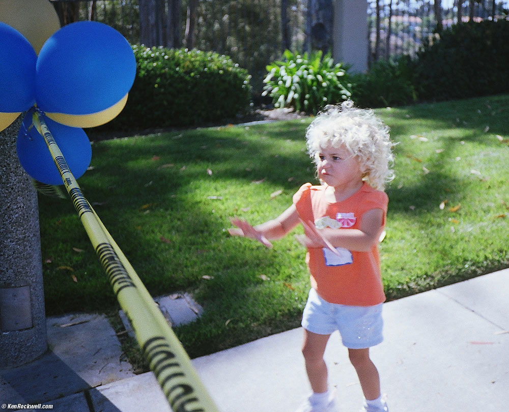 Katie makes a funny face