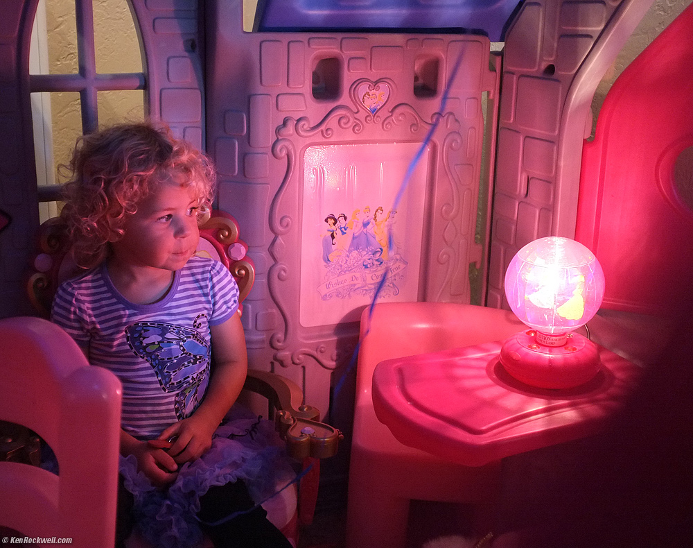 Inside the Princess Castle at Skyler's birthday party
