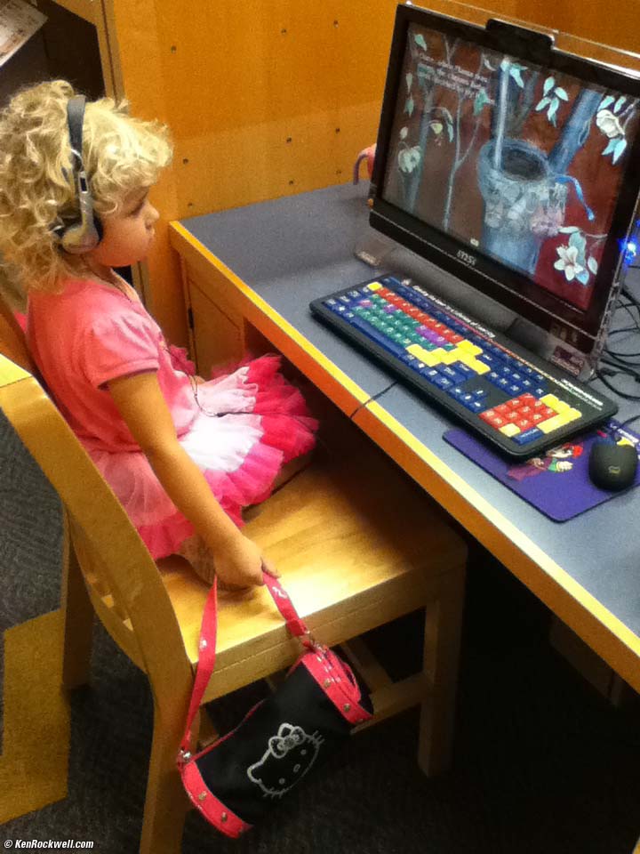 katie at the Library