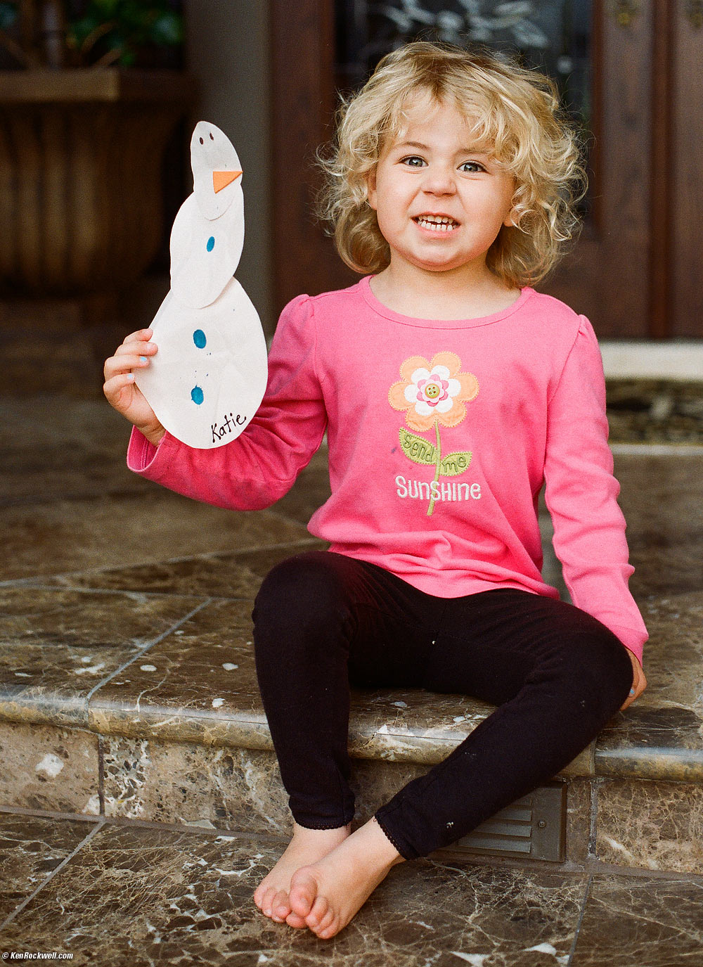 Katie and her snowman