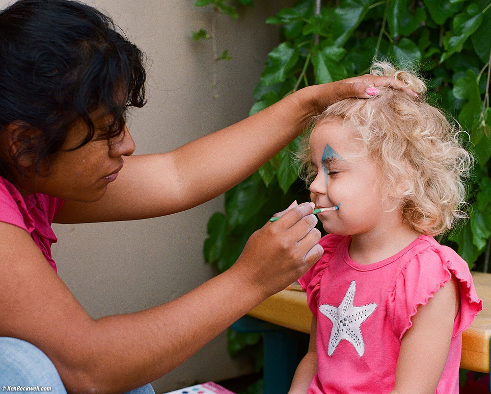 Face Painting, Katie's first ever
