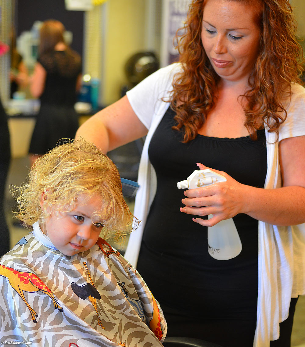 Katie gets a haircut