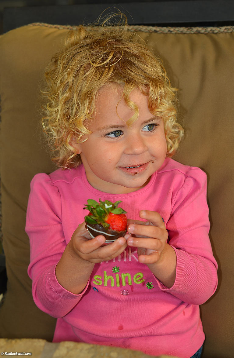 Katie takes it into the restaraunt