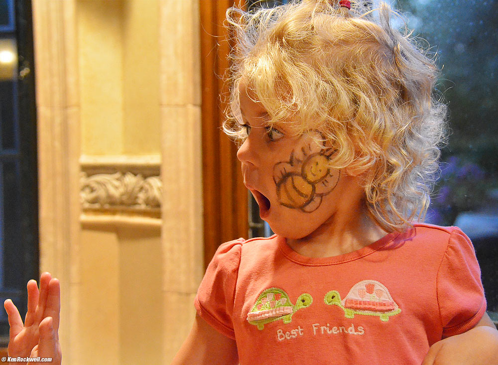 Katie shows her butterfly