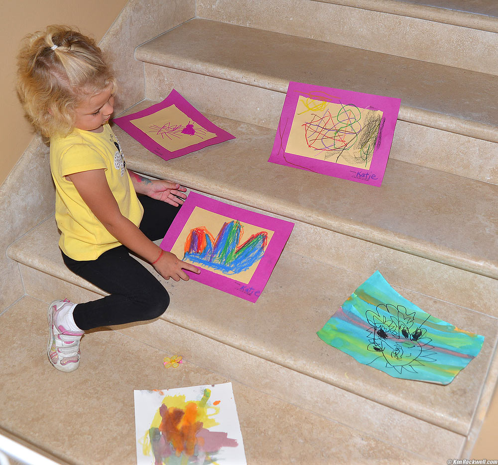 Katie returns from Art School