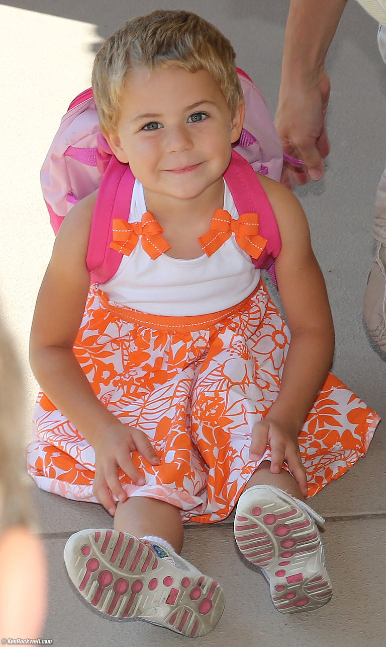 Katie on the walkway