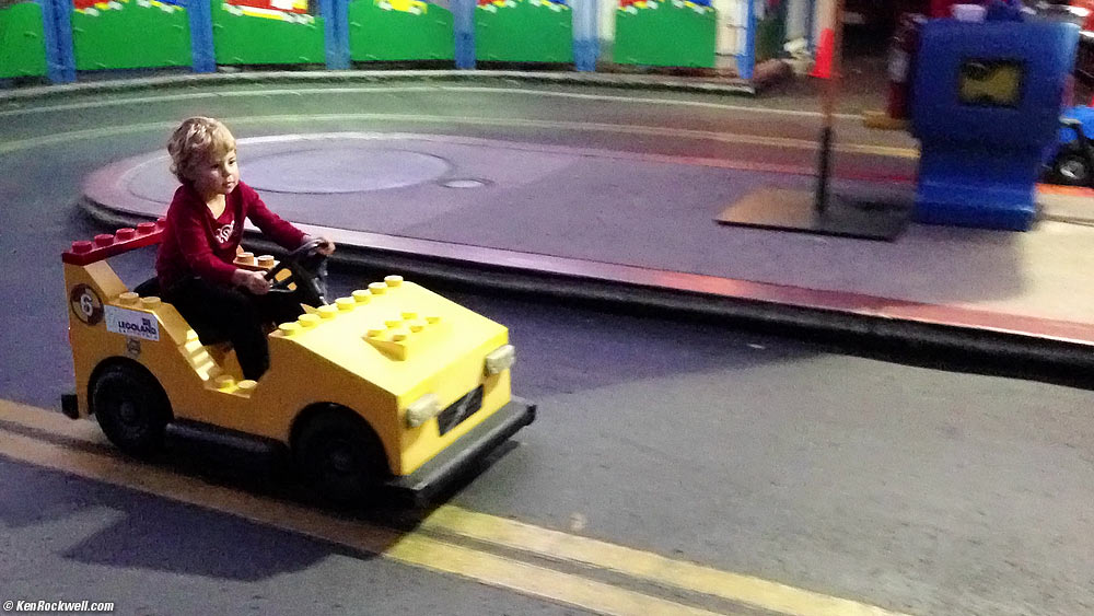 Katie speeding at the Volvo Driving School