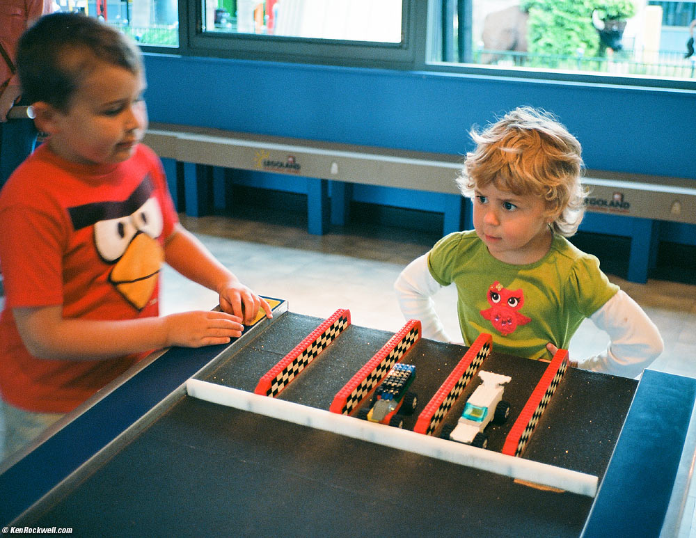 Racing Lego cars with Ryan