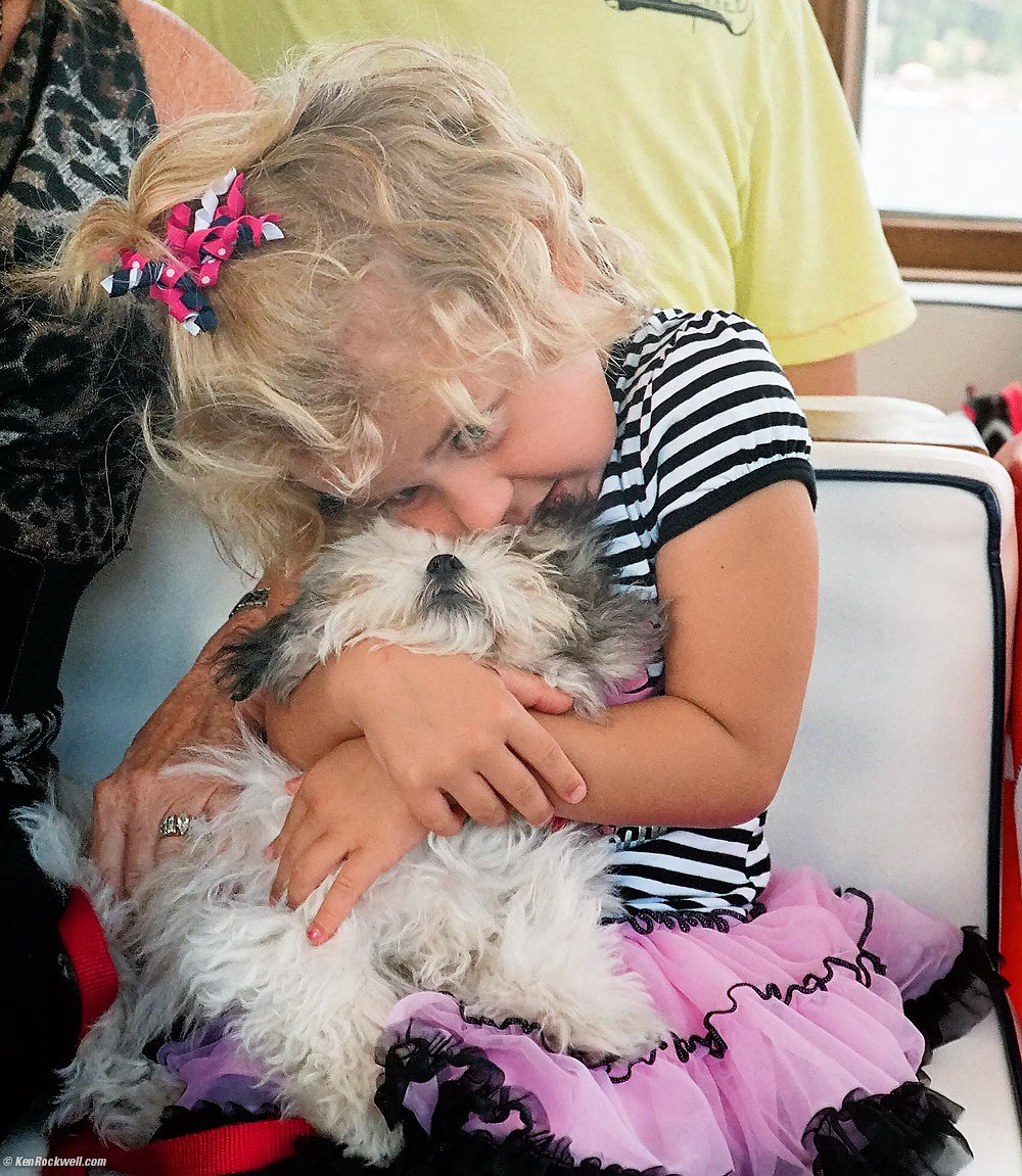 Katie and Sasha on the Lake Arrowhead Queen