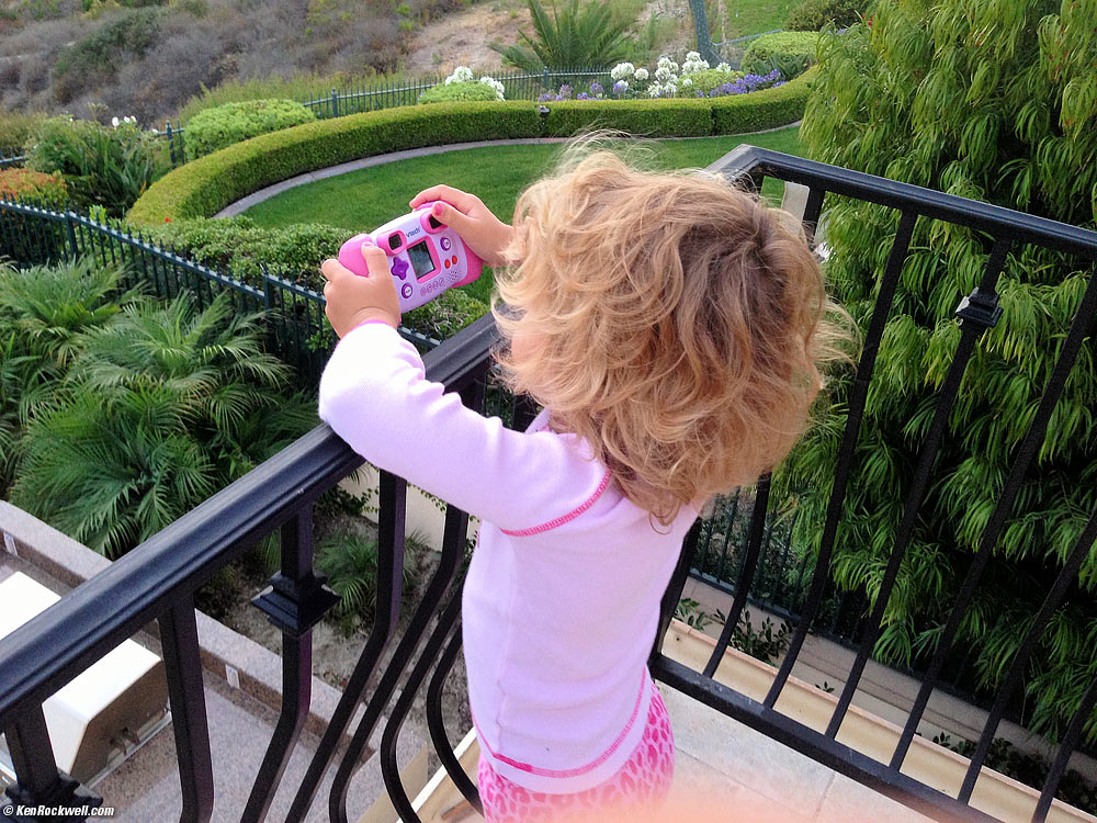 Katie photographs with her matching VTech 1227