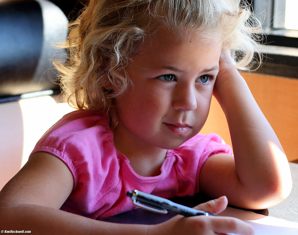 Katie imagines what whe's going to draw