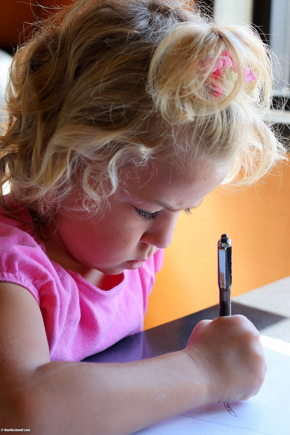 Katie imagines what whe's going to draw