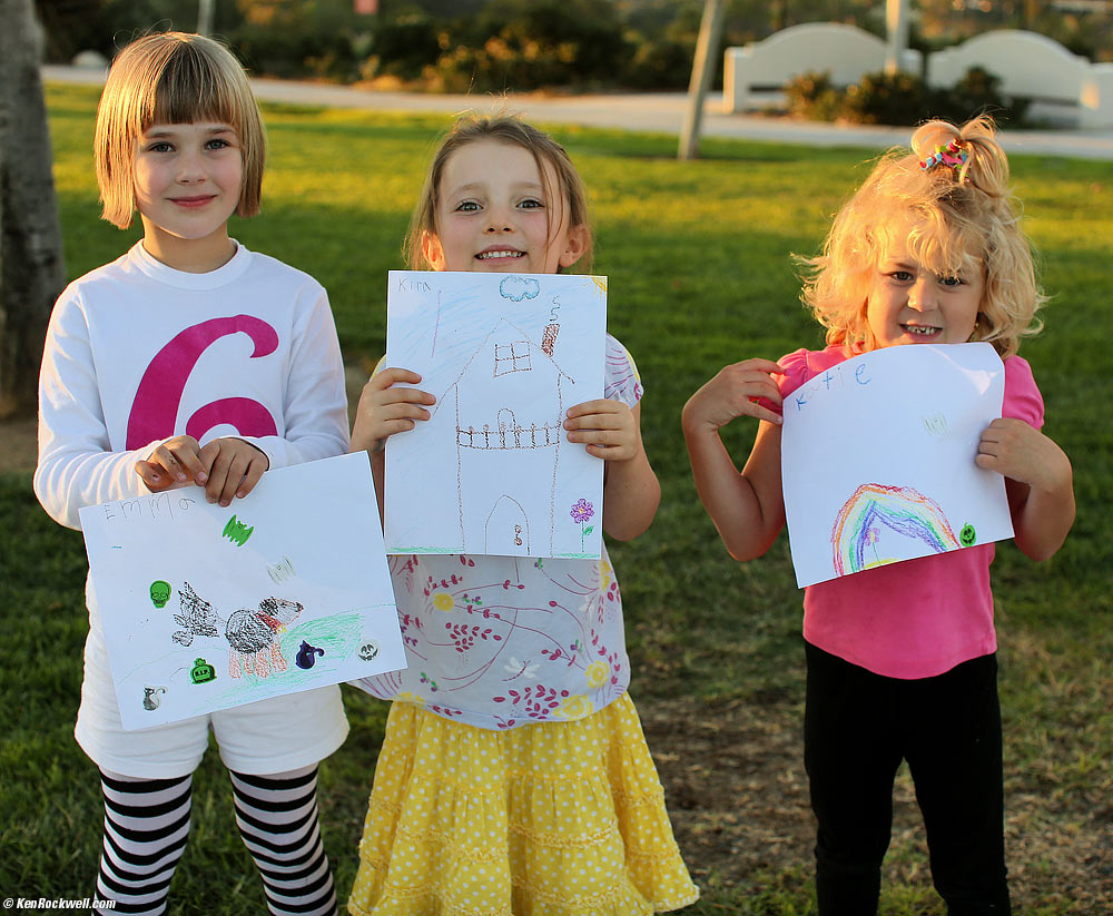 Katie leads a free art class